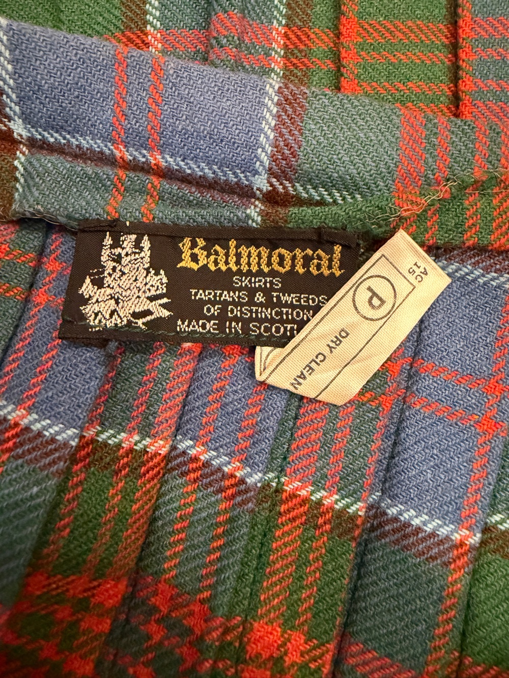 Balmoral Vintage Wool Maxi Kilt Skirt MacDonald of Clanranald Ancient - Picture 7 of 12